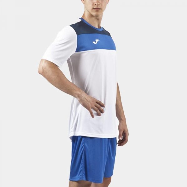 جنس پارچه تیشرت ورزشی جوما مدل CREW WHITE-ROYAL