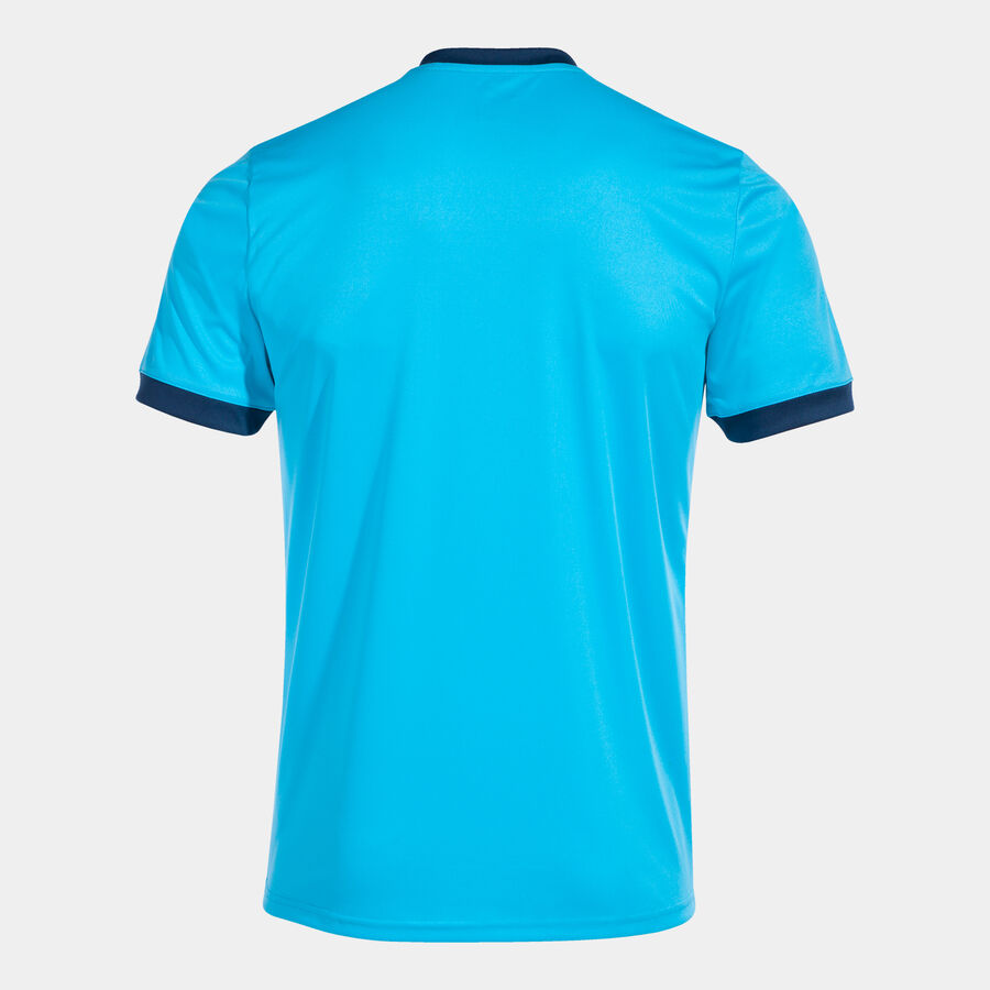 COURT SHORT SLEEVE T-SHIRT FLUOR TURQUOISE NAVY COURT SHORT SLEEVE T-SHIRT FLUOR TURQUOISE NAVY
