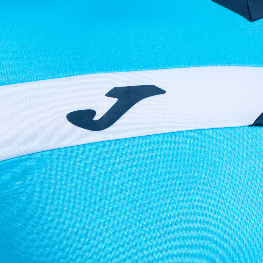 COURT SHORT SLEEVE T-SHIRT FLUOR TURQUOISE NAVY COURT SHORT SLEEVE T-SHIRT FLUOR TURQUOISE NAVY