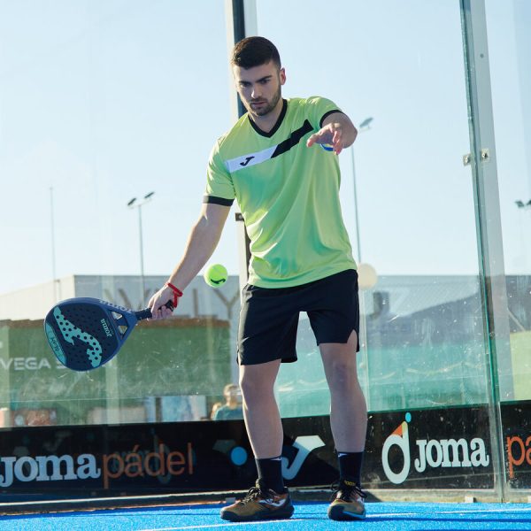 COURT SHORT SLEEVE T-SHIRT LIME BLACK