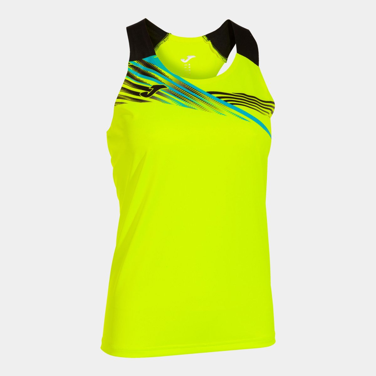 تاپ ورزشی جوما مدل TANK TOP WOMAN ELITE X FLUORESCENT YELLOW BLACK