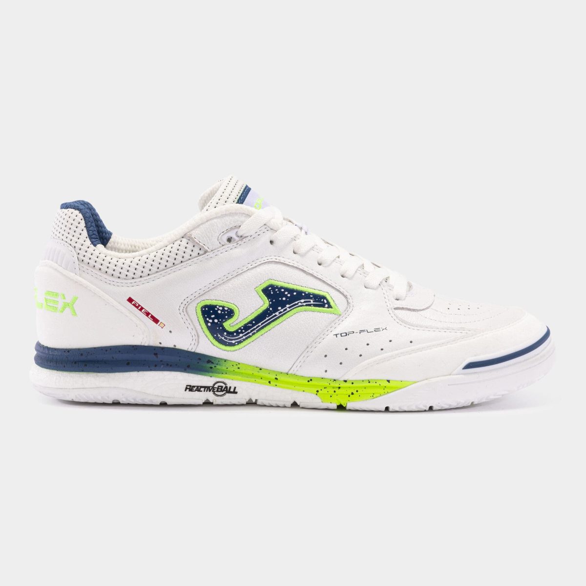 کفش فوتسال جوما مدل TOP FLEX REBOUND 2402 WHITE BLUE INDOOR