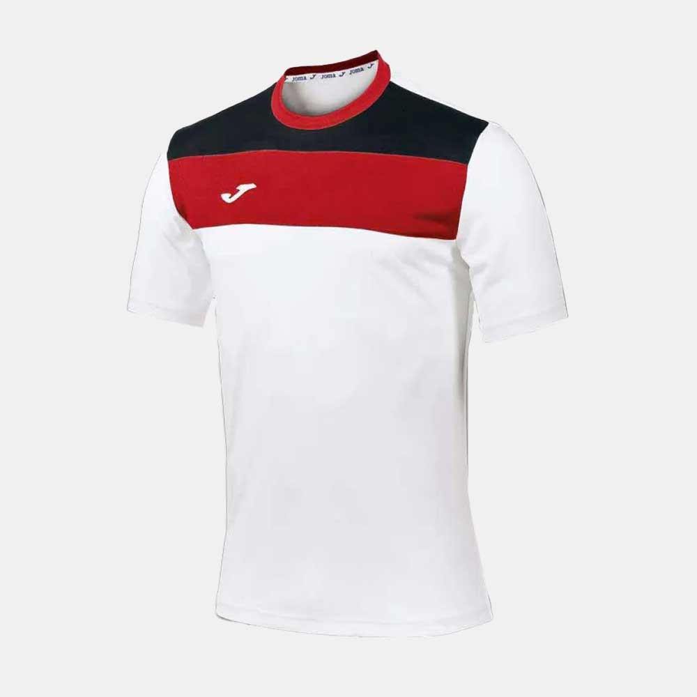 TSHIRT CREW WHITE RED