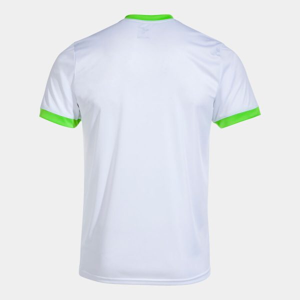 COURT SHORT SLEEVE T-SHIRT WHITE FLUOR GREEN