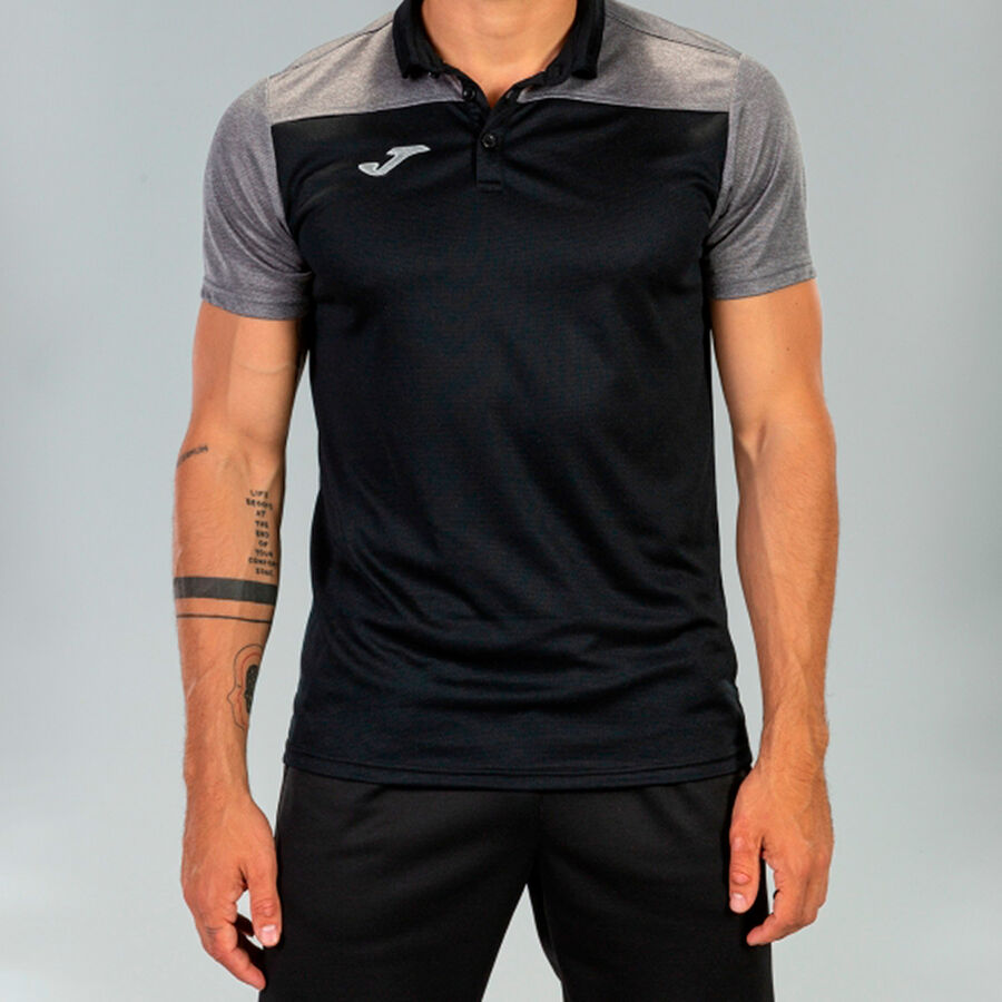 POLO SHIRT HOBBY II BLACK-GREY POLO SHIRT HOBBY II BLACK-GREY