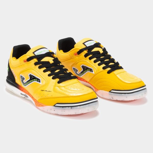 کفش فوتسال جوما مدل TOP FLEX REBOUND 2528 FLUOR SAFFRON INDOOR
